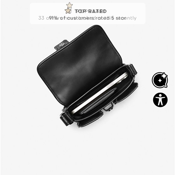 Michael Kors Colby Extra-Small Leather Shoulder Bag, NWT - Picture 3 of 7